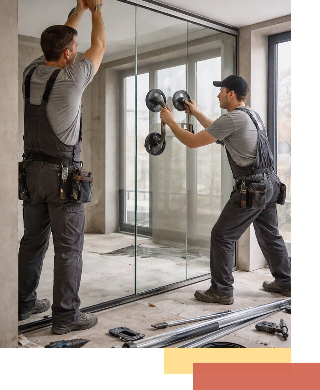 Цельностеклянные перегородки под ключ в Дальнереченске