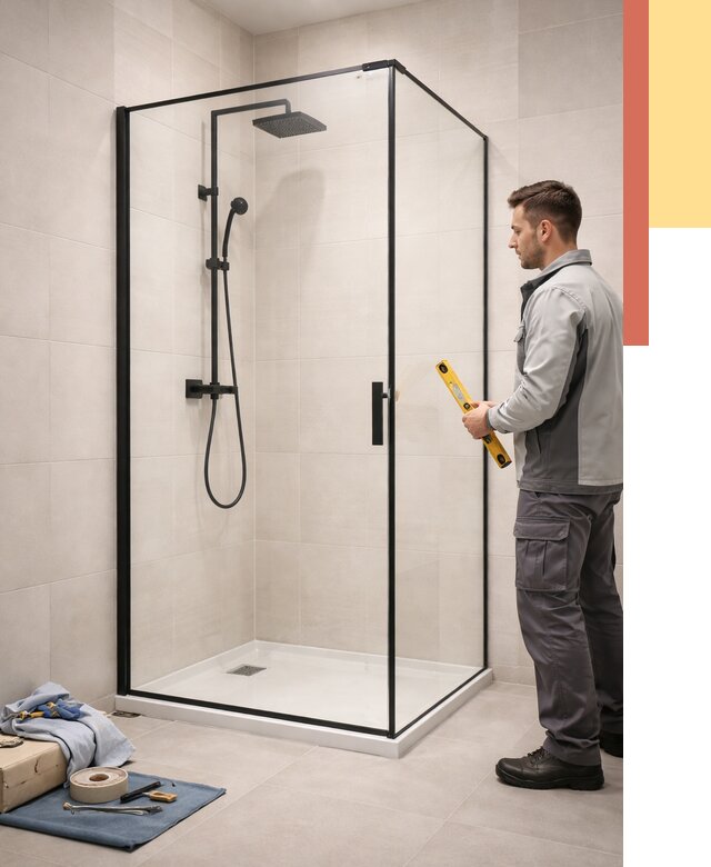 Стеклянные перегородки для душа в Дальнереченске от 12738 руб. | Монтаж под ключ — ОТДЕЛОЧНИК-Длн