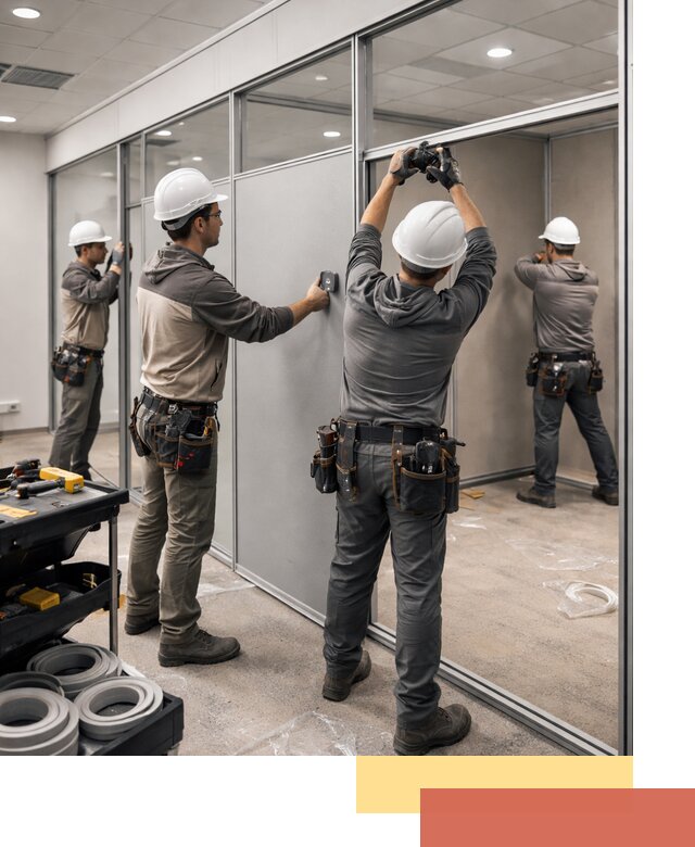 Мобильные офисные перегородки под ключ в Дальнереченске