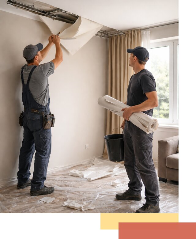 Демонтаж натяжного потолка в Дальнереченске быстро и аккуратно