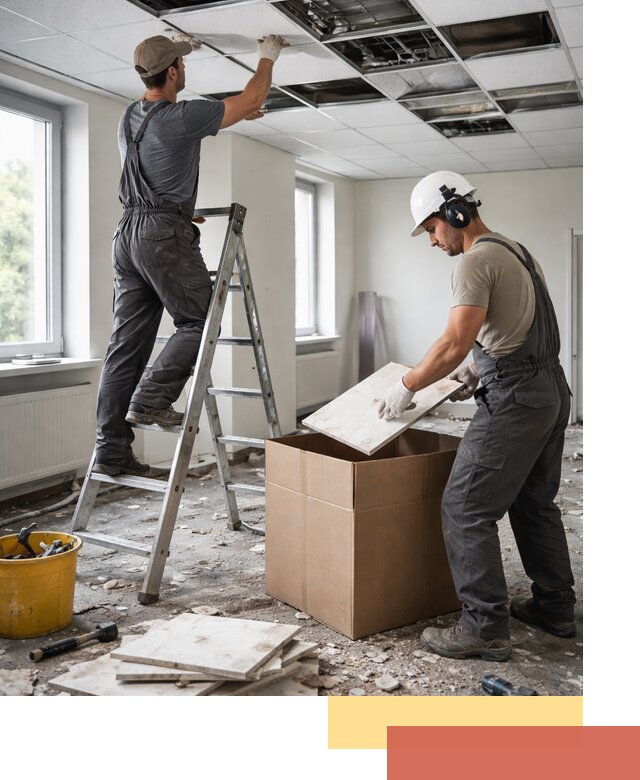 Демонтаж потолочной плитки в Дальнереченске быстро и аккуратно