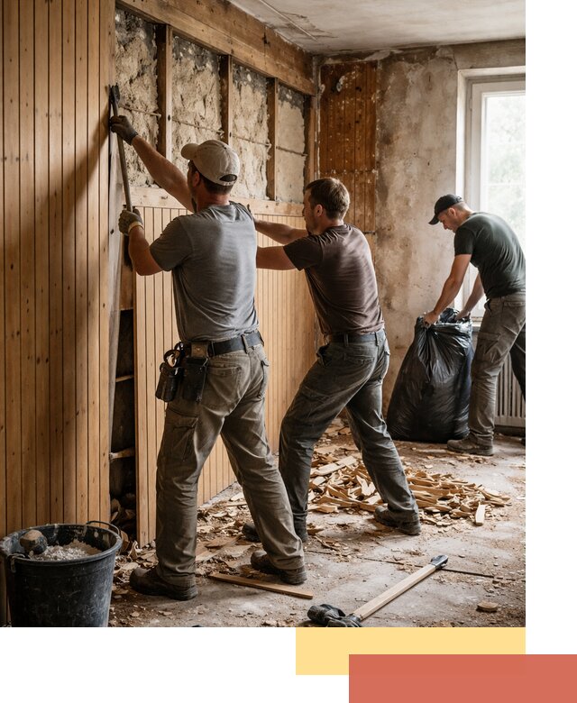 Демонтаж вагонки и вывоз материалов в Дальнереченске