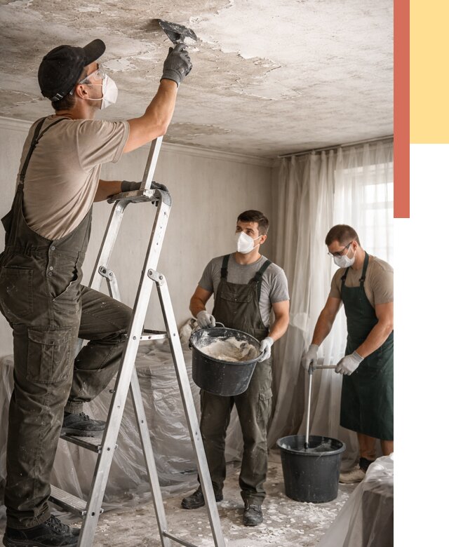 Удаление побелки с потолка в Дальнереченске от 2548 руб. быстро и недорого | ОТДЕЛОЧНИК-Длн