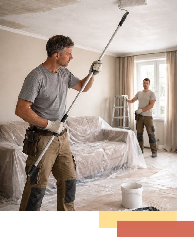 Грунтовка потолка в Дальнереченске — подготовка под покраску и отделку