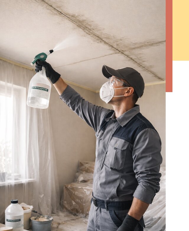 Антисептическая обработка потолка в Дальнереченске от 2548 руб. | ОТДЕЛОЧНИК-Длн