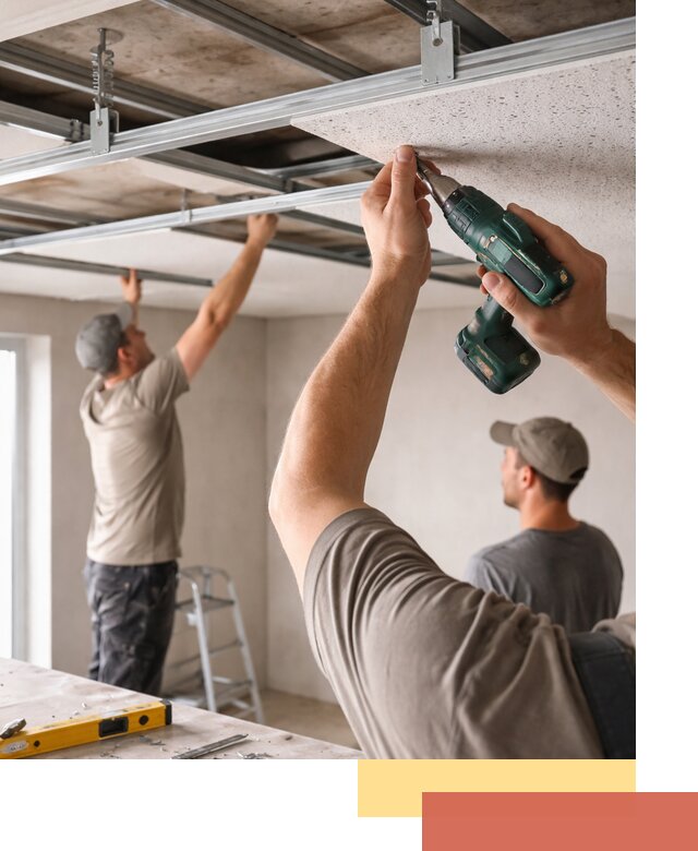 Монтаж акустического потолка в Дальнереченске под ключ