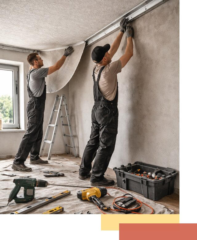 Монтаж фактурного натяжного потолка в Дальнереченске качественно и быстро