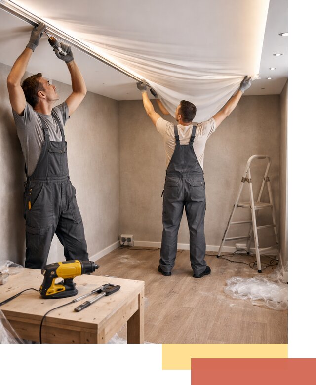 Монтаж натяжного потолка с подсветкой в Дальнереченске цена и сроки