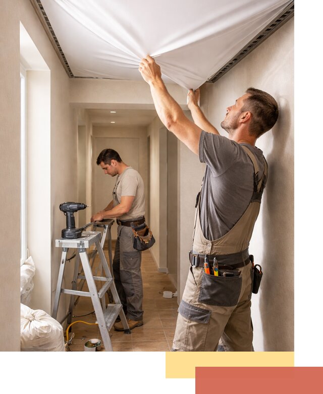 Монтаж натяжного потолка в прихожей в Дальнереченске