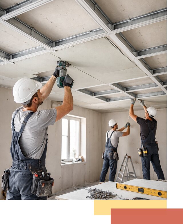 Кессонный потолок из гипсокартона под ключ в Дальнереченске