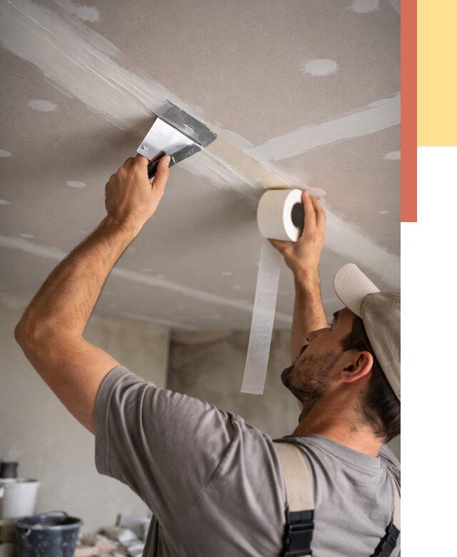 Обработка швов потолка ГКЛ в Дальнереченске от 7643 руб. под ключ | ОТДЕЛОЧНИК-Длн