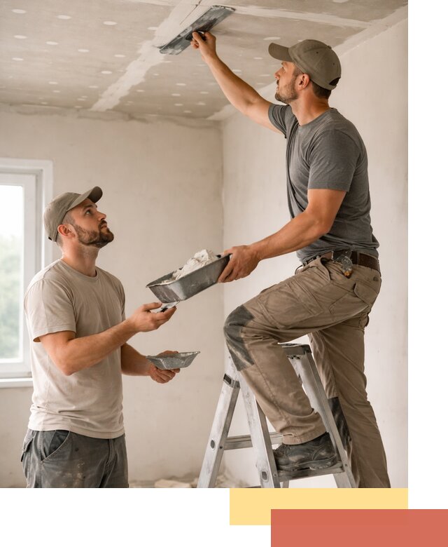 Шпаклевка потолка из гипсокартона в Дальнереченске качественно и быстро