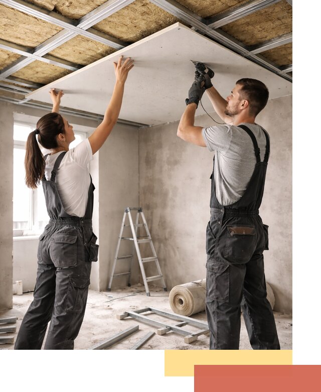 Звукоизоляция потолка из ГКЛ в Дальнереченске профессионально и надежно