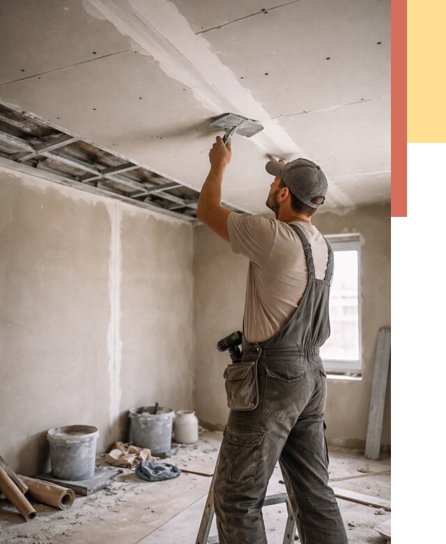 Ремонт потолка из гипсокартона в Дальнереченске от 662 руб./м² — быстро и недорого | ОТДЕЛОЧНИК-Длн