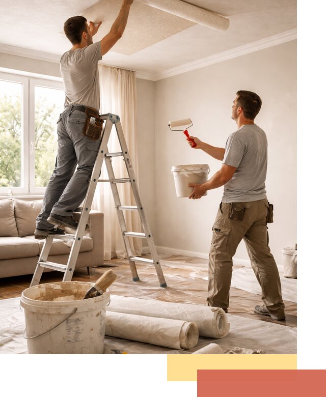 Поклейка обоев на потолок в Дальнереченске — качественно и быстро