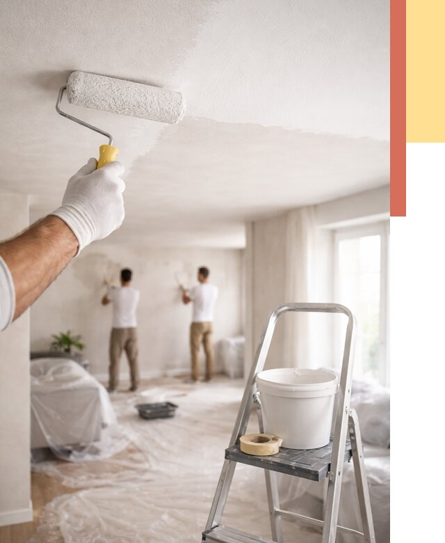 Покраска потолка акриловой краской в Дальнереченске от 2548 руб. | ОТДЕЛОЧНИК-Длн