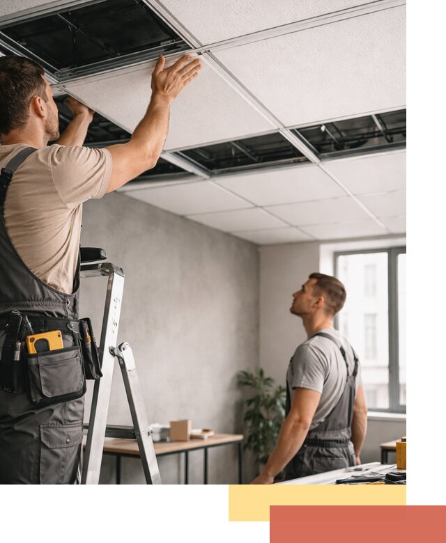 Монтаж потолочной плитки в Дальнереченске качественно и в срок