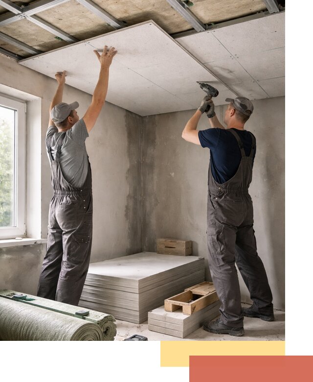 Шумоизоляция потолка панелями ЗИПС в Дальнереченске